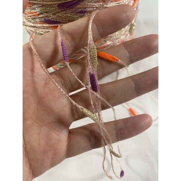 Fancy Cone Yarn Colorful Metallic Thread Clothes Needlework Glitter 550g  #371 - Picture 5 of 5